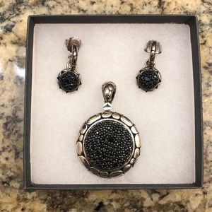 John Hardy kali pure laval fire pendant & earrings